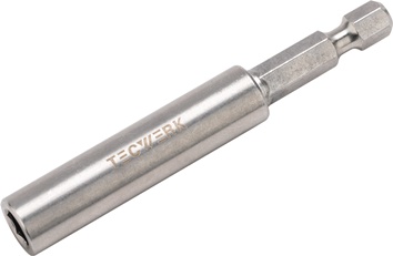 Bithouder 1/4 inch F 6,3 1/4 inch C 6,3 magneet, berstring lengte 75 mm TECWERK