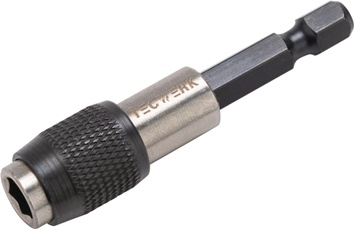 Bit holder 1/4 inch F 6.3 1/4 inch C 6.3 quick-change chuck length 60 mm TECWERK