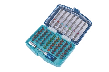 Bit assortment 57-part slot/PH/PZD/TX/TX-BO/hex TECWERK