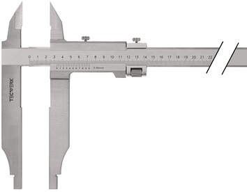 PAC d'atelier DIN 862 500 mm avec pointes de mesure longueur du bec 150 mm TW