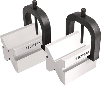 Para pryzm podwójnych z kabłąkiem do śred. 7–70 mm stal dł. 100 x szer. 75 x wys