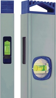 Niveau à bulles 80 cm aluminium bleu fiole à miroir max. ±0,5 mm/m TECWERK