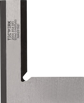 Équerre à filament DIN 875/00 longueur du poteau 75 x 50 mm TECWERK