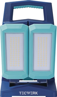 Reflektor diodowy 50 W 800–4500 lm Li-Ion 5200 mAh 14,8 V IP54 TECWERK