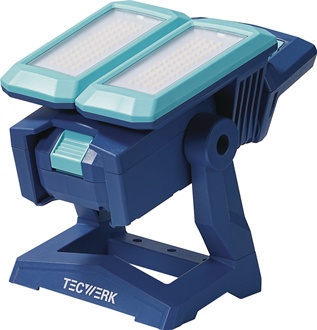 Reflektor diodowy 50 W 800–4500 lm Li-Ion 5200 mAh 14,8 V IP54 TECWERK