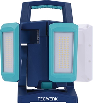 Reflektor diodowy 50 W 800–4500 lm Li-Ion 5200 mAh 14,8 V IP54 TECWERK