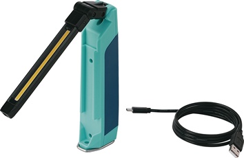 LED-accuhandlamp 3,7 V 2.500 mAh li-ion 18650 5 W 500/170 lm laadtijd 3 h TECWER