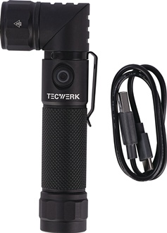 LED-zaklamp 100-1.000 lm Li-ion 180 m blauw/zwart TECWERK