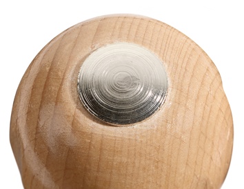 Priem met ronde punt houten heft totale lengte 190 mm TECWERK