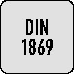 Tieflochspiralbohrer DIN 1869 Typ TS D.4,2mm HSS-Co Zyl.schaft Reihe 1 TECWERK