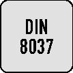 Spiralbohrer DIN 8037 TypN D.9,5mm HM HA TECWERK