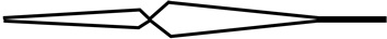 Pince croisée de soudure longueur totale 160 mm pointes coudées acier inoxydable