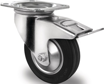 Rouleau de renvoi D. de la roue 160 mm cap. charge 135 kg avec blocage total en