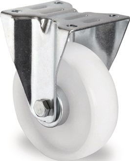 Kółko nieskrętne śred. koła 125 mm udźwig 250 kg poliamid płyta dł. 105 x szer.