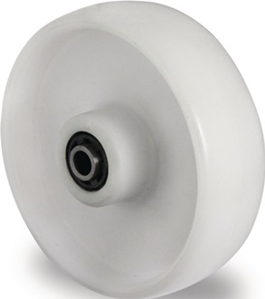 Roue de rechange D. de la roue 200 mm cap. charge 350 kg polyamide blanche D. de