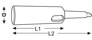Extension sleeve DIN 2187 MK4xMK5 hardened and ground TECWERK