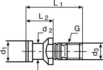 Spanbout DIN 69872B SK40 zonder gat TECWERK
