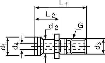 Tirettes de préhension ISO 7388 / IIB SK40 avec perçage TECWERK