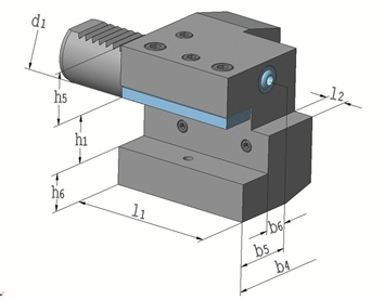 Axial tool holder C2 DIN 69880 VDI40 left TECWERK