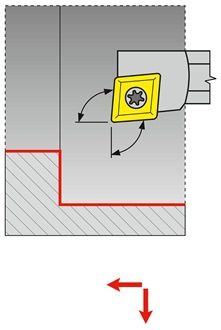Wisselplaathouder E08K-SCLCL 06 links VHM met interne koeling TECWERK