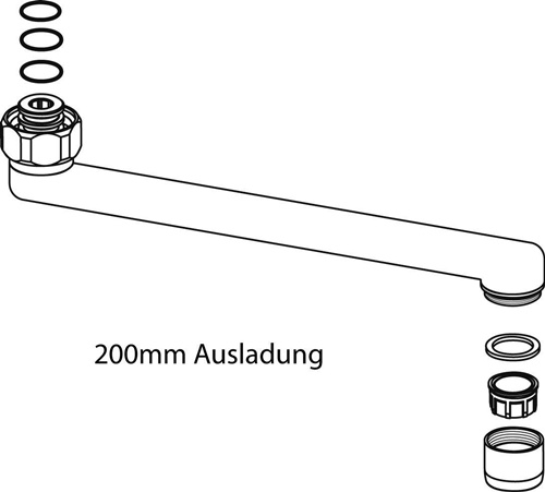 IDS Rohrauslauf 400mm chrom IDEAL STANDARD Lefeld eShop