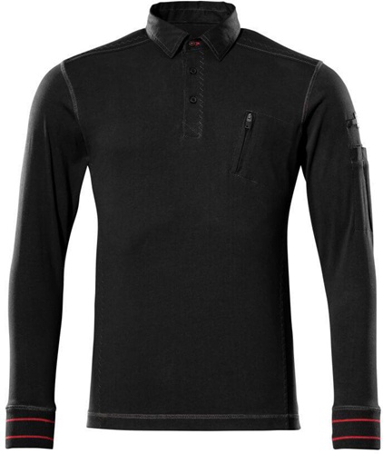 Mascot Sweatshirt Mit Stehkragen – Schwarz, Größe M, Aus Baumwolle-Polyester-Mix