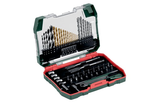Makita E-15095 60-teiliges Werkzeug-Set – Mit Ratsche, Stecknüssen, Bohrern, Bits Und Maßband