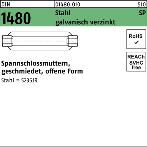 Befestigung M10x1, Bunddurchmesser 30mm, vernickelt, 1,77 €