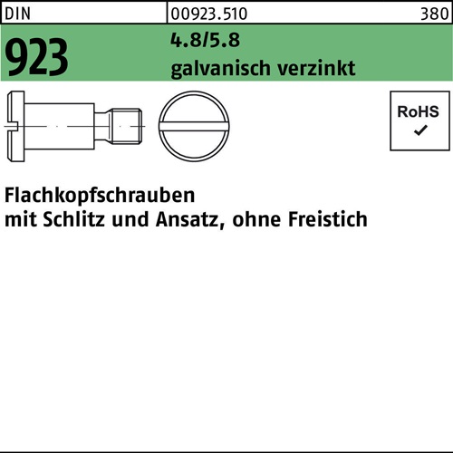 DIN 85 A 4 Flachkopfschrauben mit Schlitz - Abmessung: M 4 x 30, Inha