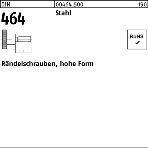 Korn hoch, Stahl brüniert, schmale Ausführung