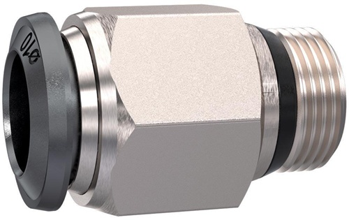 IQS L - Steckverschraubung langer Körper Außengewinde M 5 - 6 mm, IQS