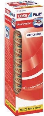 Produktbild von 10er-Pack Tesa Klebefilm Transparent – 15 Mm X 10 M, Stark Haftend, Nr. 57370