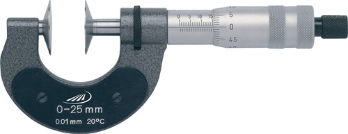 HELIOS PREISSER Bügelmessschraube DIN 863/1 50-75 mm Spindel-Ø 6,5 mm 