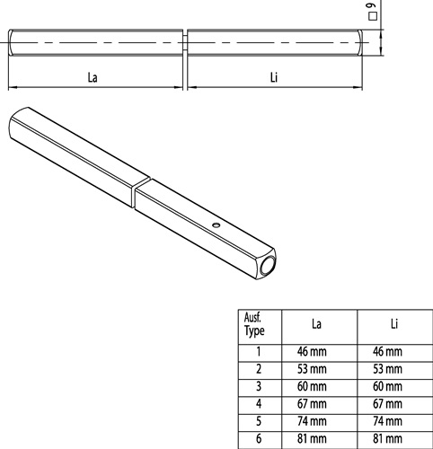 Kegel 1 : 50 gedreht Abmessung: B 5 x 36 VE=S DIN 1 Stahl Form B Kegelstifte 100 St/ück