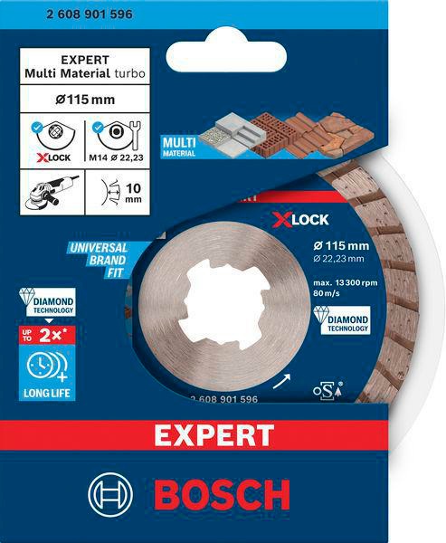 Diamanttrennscheibe EXPERT MultiMaterial X-LOCK D.115mm Bohrung 22  