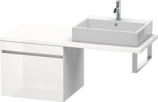 Konsolenunterschrank DURASTYLE 512 x 600 x 548 mm basalt matt/weiss ...