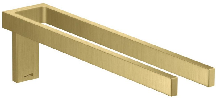 Handtuchhalter AXOR UNIVERSAL zweiarmig, rectangular brushed brass 