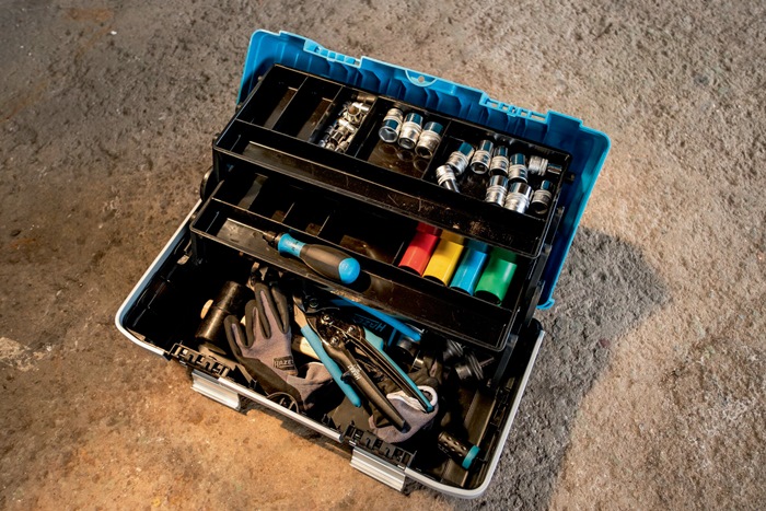 Werkzeugkasten 190L-2 H215xB470xT250mm Hazet-blau Kunststoff HAZET