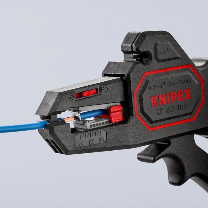 Pince à Dénuder Automatique KNIPEX - 0,2-6 Mm² - Réglage Fin Et Butée Ajustable