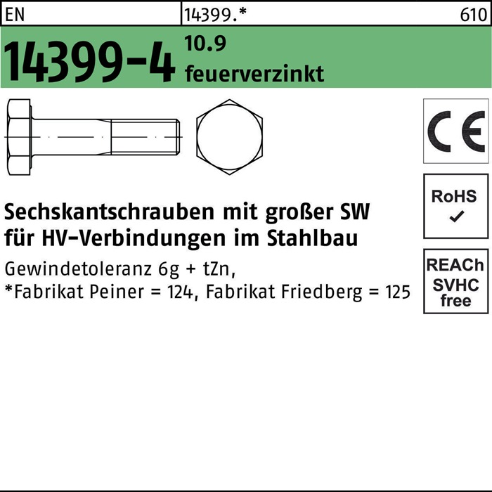 HV Schrauben 12 x 50 EN14399-4