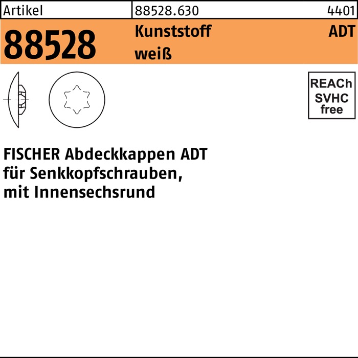 Regenhütchen Abdeckkappe für Schraube 4,5mm 100 Stk.