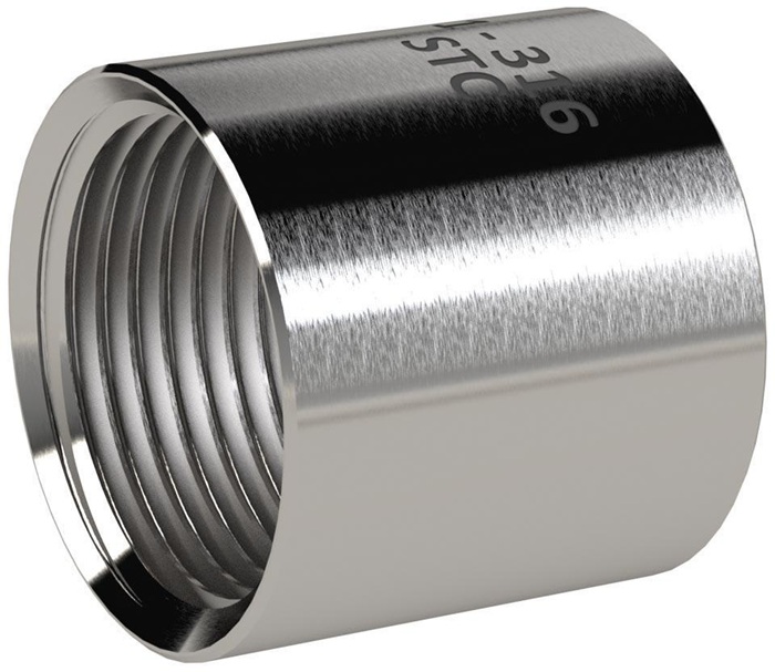 Muffe Inox Muffe G 1/4 rund Edelstahl 1.4408 RIEGLER