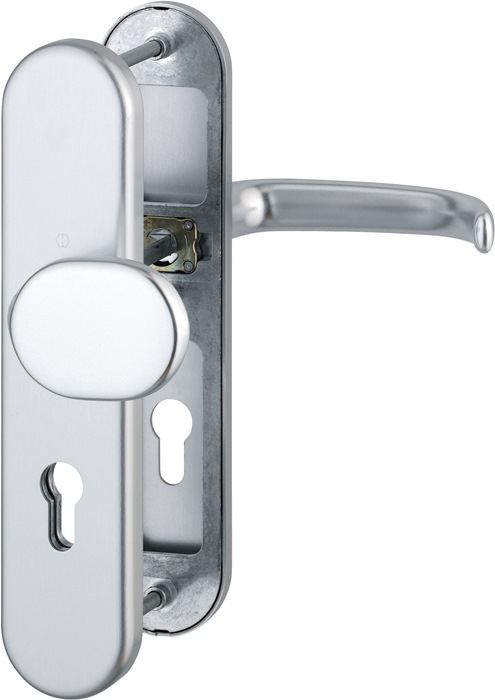 Hoppe Stockholm Edelstahl matt F69 Langschild E1140Z//273P Bad Garnitur WC