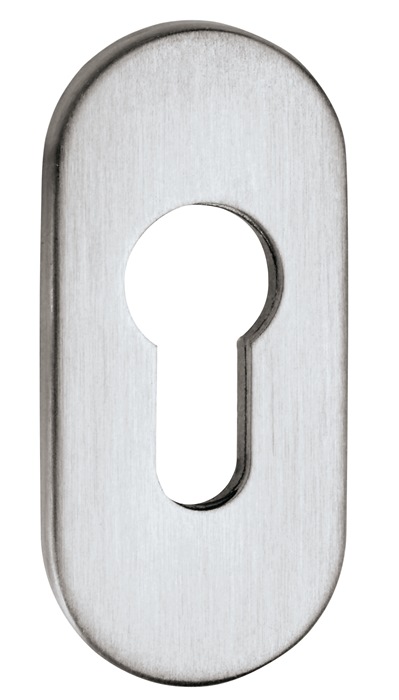 EDI Schlüsselrosette 3393/0000 Aluminium F1 Schildstärke 8 mm PZ oval