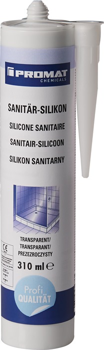Sanitär-Silikon Acetat transparent 310 ml Kartusche