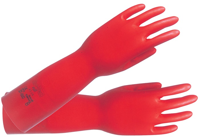 Gant de protection chimique AlphaTec Sol-Vex 37-900 taille 10 rouge EN 388,  EN 374
