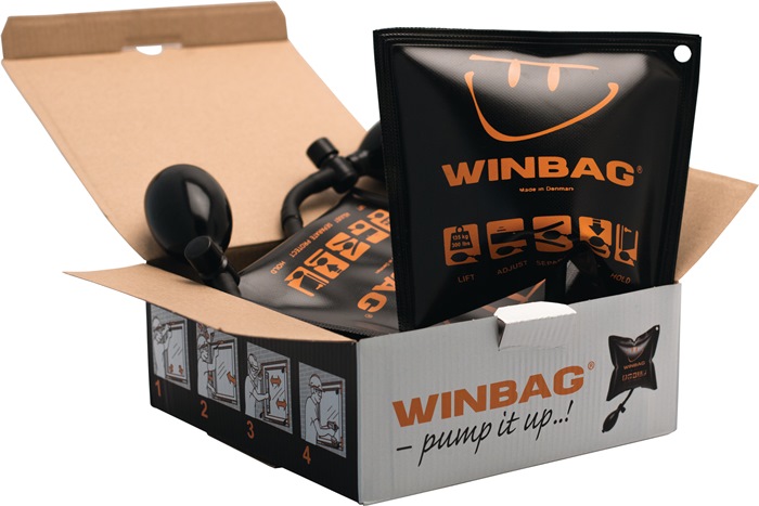 Coussin de montage Winbag 135 kg plastique noir 4 pièces dans le carton
