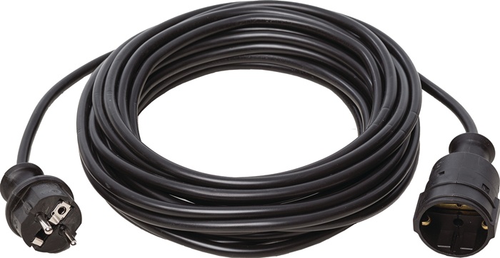 Weingärtner 60081 Gummi-Verlängerung 230 V, / 3-fach-Vert., 4,5m - Heim