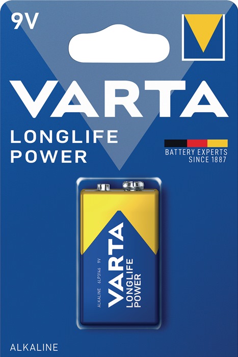 Varta 04922.  121.411 Batterie Longlife Power 9 V 6Lp3146-E Block 580 Mah 6Lp314