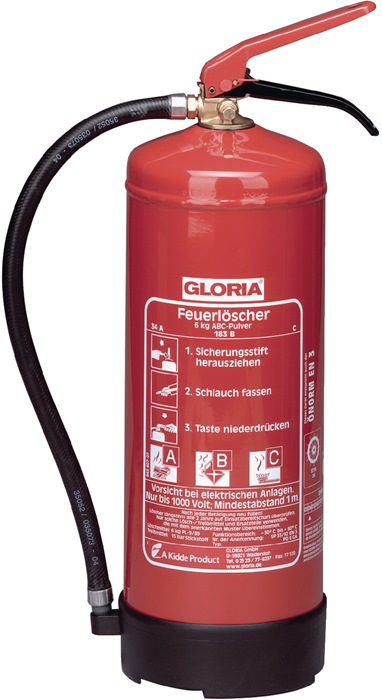 GLORIA 2101.0000 Dauerdruck-Pulverfeuerlscher  PD 6 G A 6 kg Brandklasse A 34 A